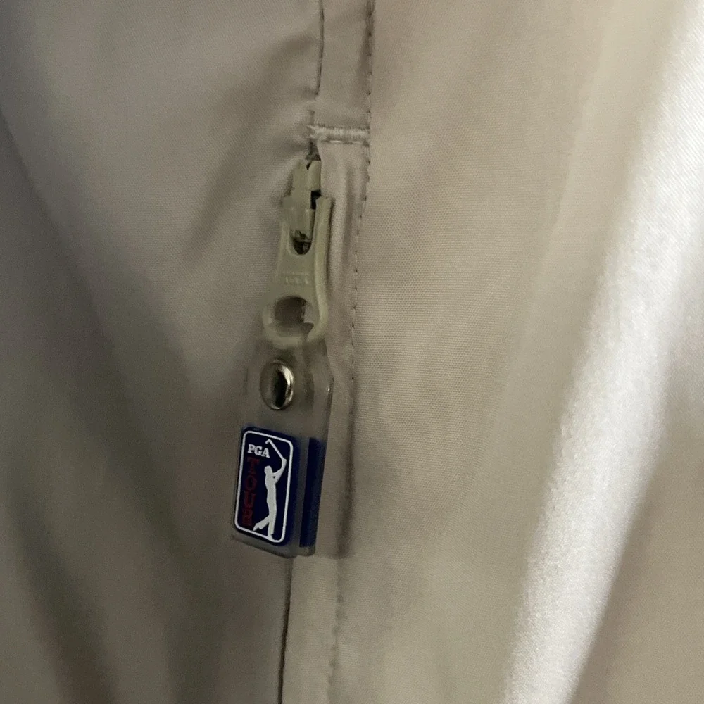 Vintage PGA Tour Short Sleeve 1/4 Zip Golf Windshirt Pullover Jacket